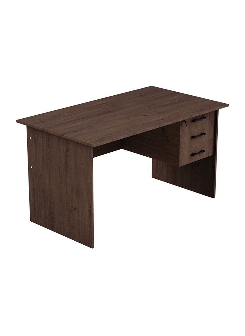 Mahmayi Solama MP1-1260 Writing Table with Hanging Drawers - Brown