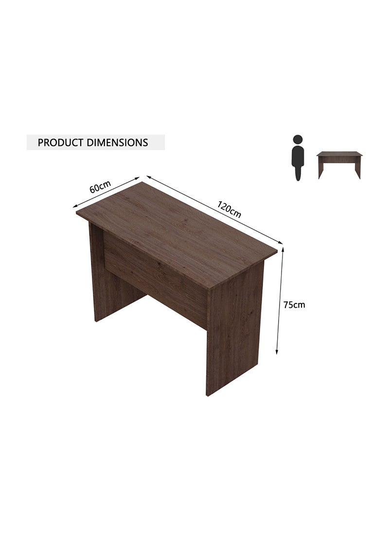 Mahmayi Solama MP1-1260 Writing Table with Hanging Drawers - Brown