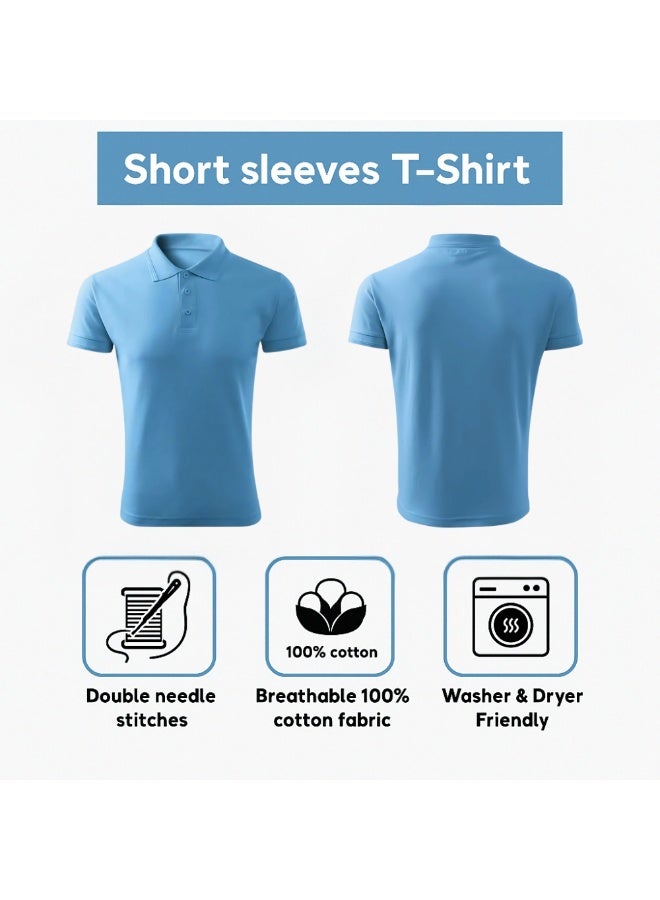 PRINTSHOP4ME Interlock Women's Regular-Fit Polo T-shirt Pure Cotton Short Sleeve 220 GSM Basic Colors - Image 5