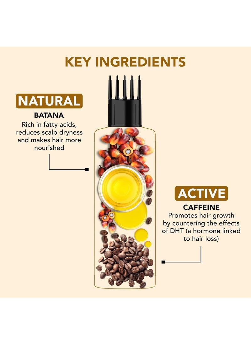 Botanic Hearth - Botanic Hearth Batana Caffeine Hair Oil with Almond – 150ml – Nourishing & Strengthening Hair Treatment, Promotes Healthy Hair Growth, Enhances Shine & Moisture - Image 1