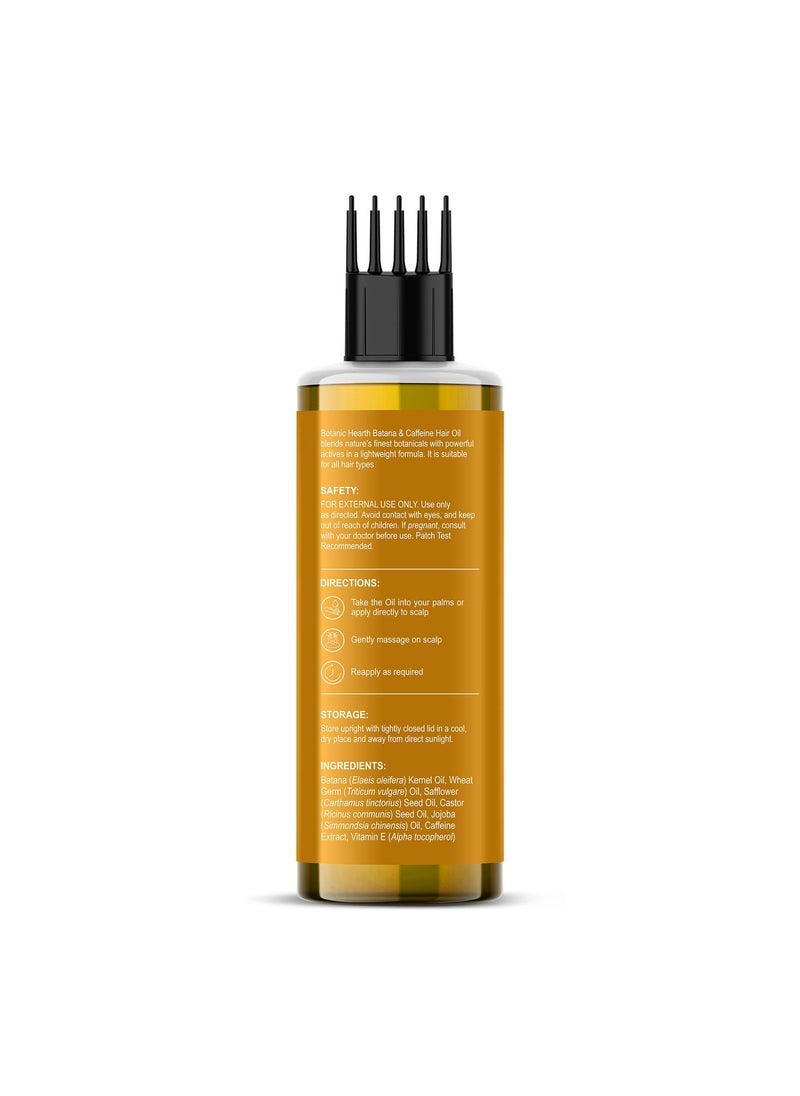 Botanic Hearth - Botanic Hearth Batana Caffeine Hair Oil with Almond – 150ml – Nourishing & Strengthening Hair Treatment, Promotes Healthy Hair Growth, Enhances Shine & Moisture - Image 1
