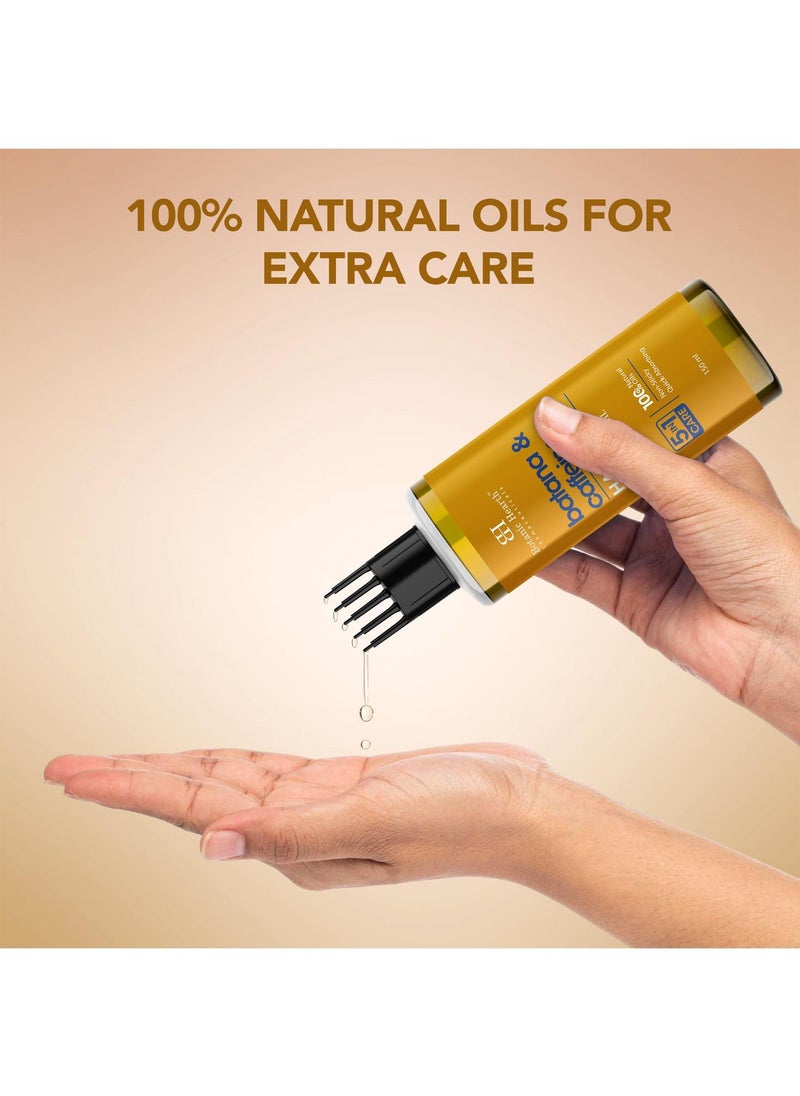Botanic Hearth - Botanic Hearth Batana Caffeine Hair Oil with Almond – 150ml – Nourishing & Strengthening Hair Treatment, Promotes Healthy Hair Growth, Enhances Shine & Moisture - Image 1