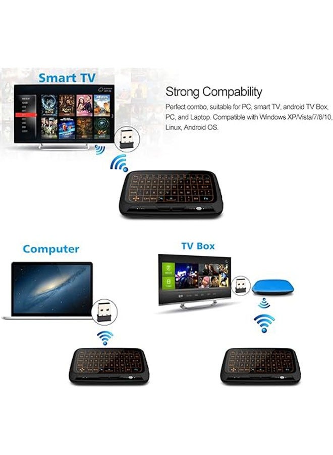 General 2.4GHz Wireless Keyboard Full Touchpad Backlit Keyboard Remote Control with Large Touchpad for Smart TV, Android TV, Box Computer, Laptop  - Image 2