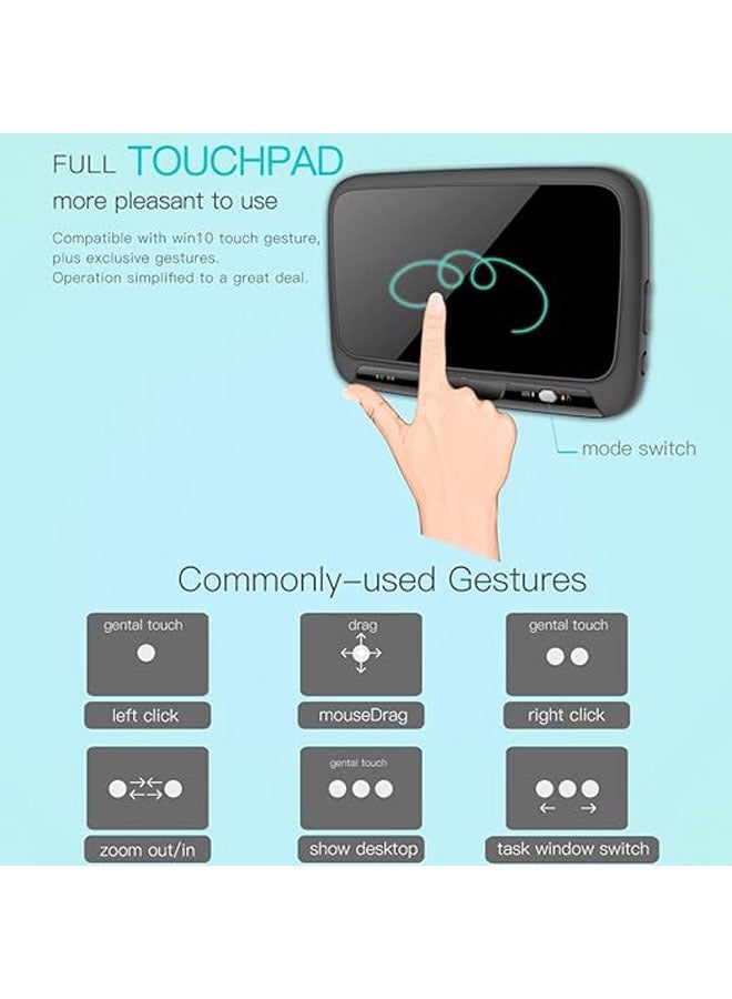 General 2.4GHz Wireless Keyboard Full Touchpad Backlit Keyboard Remote Control with Large Touchpad for Smart TV, Android TV, Box Computer, Laptop  - Image 4