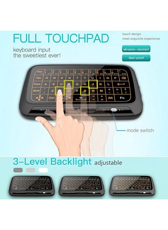 General 2.4GHz Wireless Keyboard Full Touchpad Backlit Keyboard Remote Control with Large Touchpad for Smart TV, Android TV, Box Computer, Laptop  - Image 5