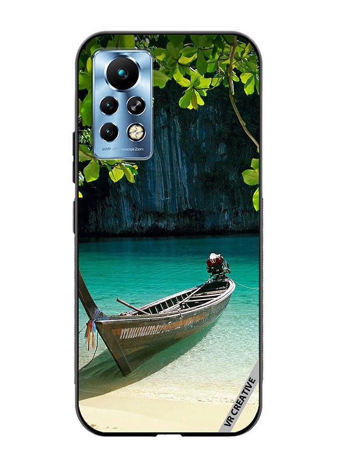 VR CREATIVE Protective Case Cover For Infinix Note 11 Pro Boat Lake Design  Multicolour - Image 1