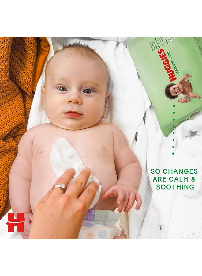 HUGGIES Natural Baby Wipes Aloe Vera Wipes 2 Pack X 56 Wipes - Image 5
