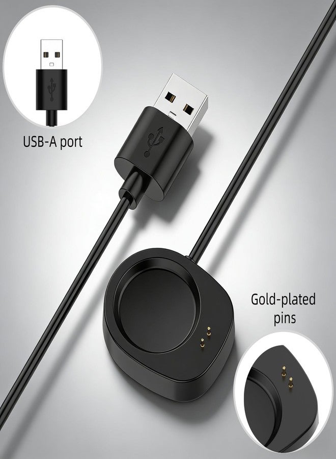 BLIKEJIN كابل شحن BLIKEJIN لأجهزة Amazfit Active3 Premium و T-Rex Ultra2/3/3 PRO و Active Max و Helio Strap و Balance/Balance2 (عبوة من كابلين USB-A إلى USB-A) - Image 4