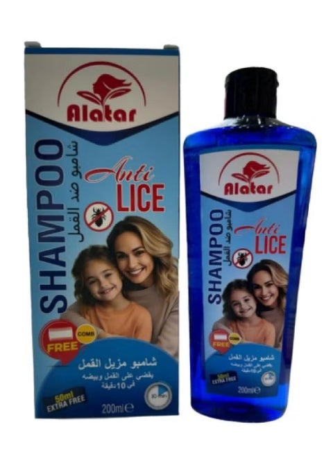 Anti-Lice Shampoo With Comb  200 ml + 50 ml Extra Free