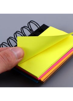 Sweet seven Spiral Sticky Note Pad - Pocket Size with Assorted Primary Colors - 250 Sheets: Sticky Notes + Color Strips Set  - Image 3