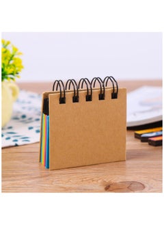 Sweet seven Spiral Sticky Note Pad - Pocket Size with Assorted Primary Colors - 250 Sheets: Sticky Notes + Color Strips Set  - Image 1