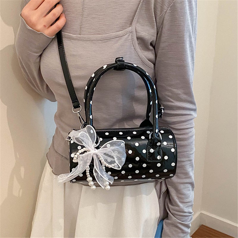 2026 New Korean Summer Handbag Baguette Bag Women High Quality Polka Dot Pillow Bag Shoulder Crossbody Bag - Image 1