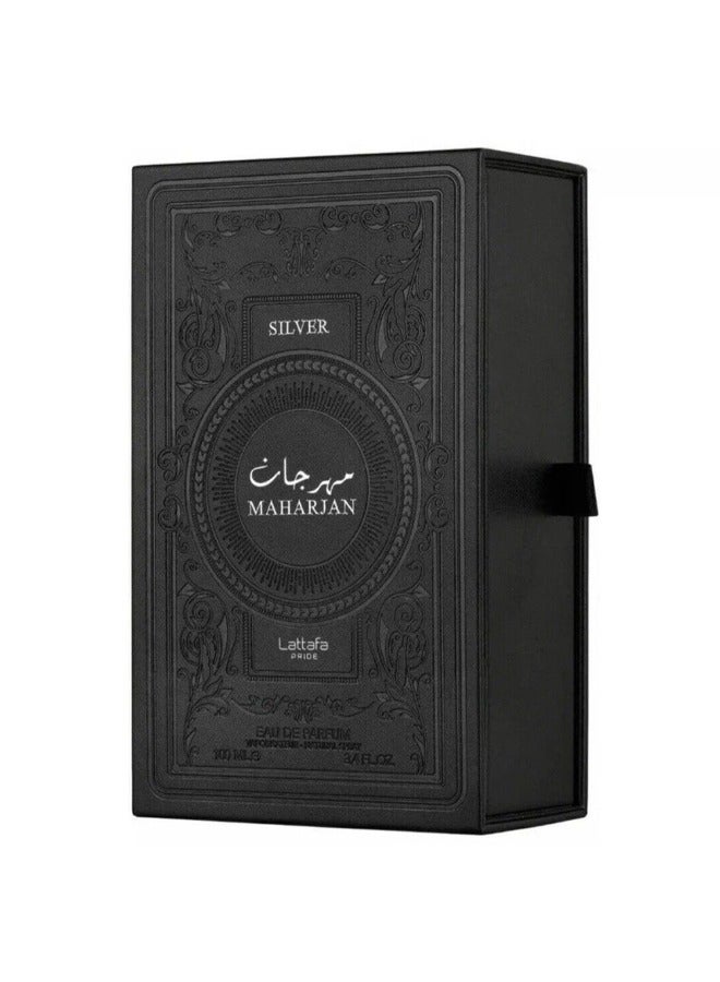 Lattafa PRIDE Maharjan Silver Eau De Parfum - 100ml | Unisex Floral Woody Musk Fragrance for All Occasions - Image 3