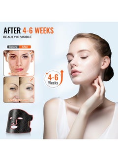 VEVOR VEVOR Red Light Face Mask, LED Face Mask with 3 Wavelengths and 3 Intensity Levels, Soft Silicone Facial Skin Care Device for Skin Health, Anti Aging Wrinkles, Portable for Travel and Home Use  - Image 5