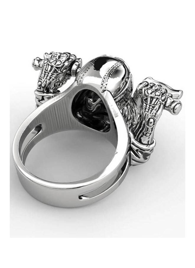 NIBEMINENT Stainless Steel Motorcycle Shaped Ring  - Image 2