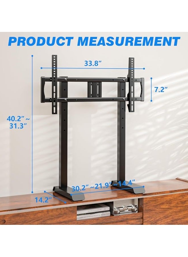 Rfiver Upgraded Universal Tabletop TV Stand – Steel TV Legs for 55–90 Inch Flat or Curved Screens, Height Adjustable – Max Load 150 lbs, Max VESA 800x400mm – Black - Image 5