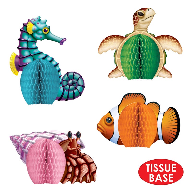 Beistle Sea Creatures Honeycomb Party Decorations - Image 4