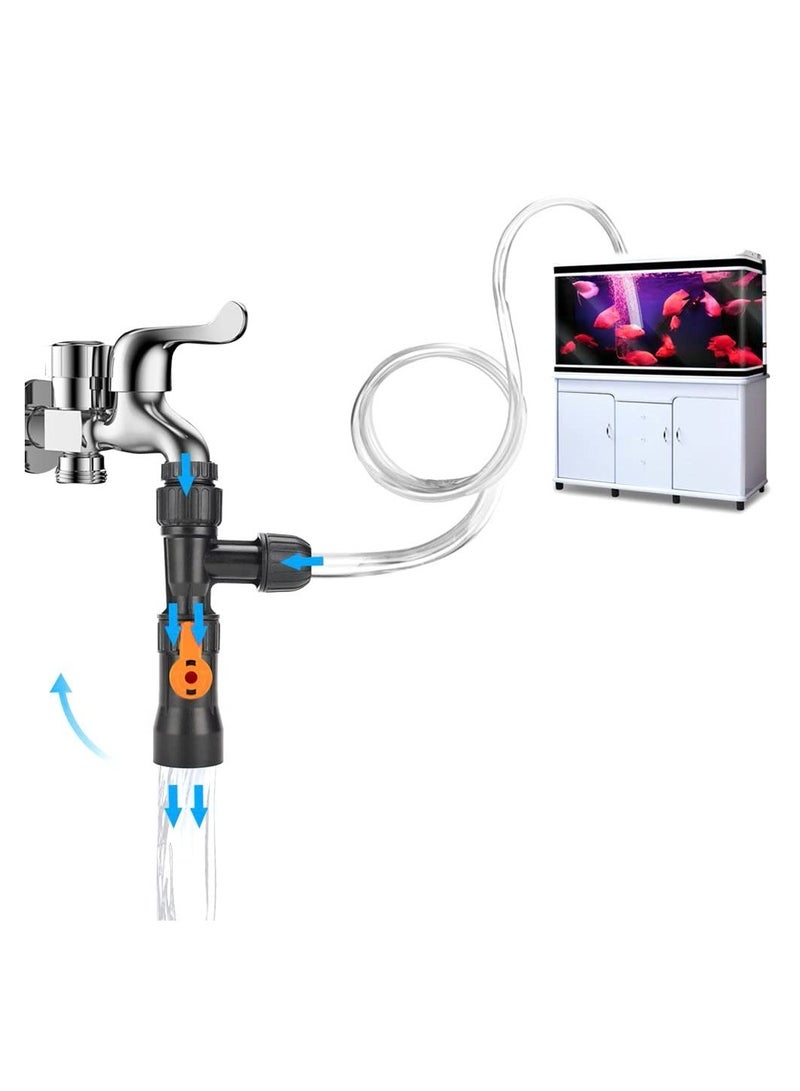 Aquarium Faucet Adaptor,  Tank Water Changer Accessories Replacement Faucet Pump for Fish Tank Aquarium Cleaner - Image 5