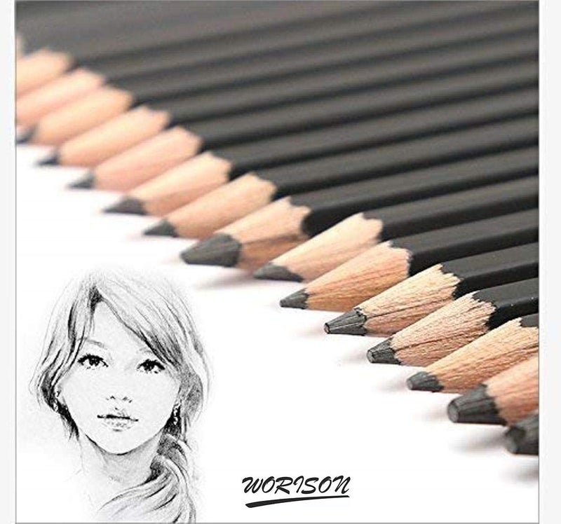 Worison worison Fine Art Drawing&Sketching Pencils-24Pcs,Black  - Image 5