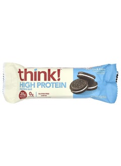 think! Think !, High Protein Bars, Cookies & Cream, 10 Bars, 2.1 oz (60 g) Each  - Image 3