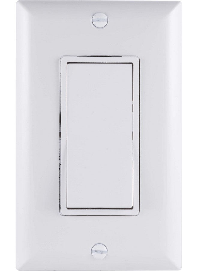 جي إي مفتاح هزاز أرضي من GE، عبوة من 5 قطع، أحادي القطب، مفتاح تشغيل/إيقاف تشغيل في الحائط بديل لمراوح السقف والأضواء، 15 أمبير، رائع للمنزل والمكتب والمطبخ، مُدرج في قائمة UL، أبيض، 44017 - Image 4