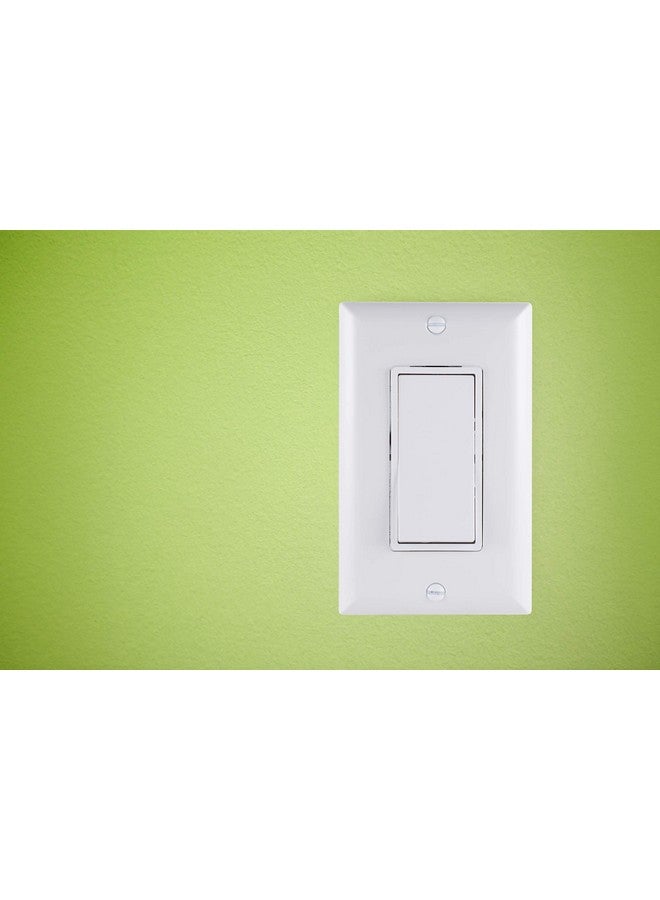 جي إي مفتاح هزاز أرضي من GE، عبوة من 5 قطع، أحادي القطب، مفتاح تشغيل/إيقاف تشغيل في الحائط بديل لمراوح السقف والأضواء، 15 أمبير، رائع للمنزل والمكتب والمطبخ، مُدرج في قائمة UL، أبيض، 44017 - Image 5