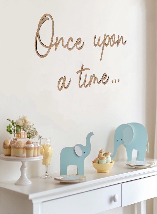 JarThenaAMCS Once Upon a Time Wooden Sign Reading Corner Sign Nursery Wall Decor for Kids Bedroom Bookshelf Home Decor Birthday DIY Decoration Baby Gift - Image 5