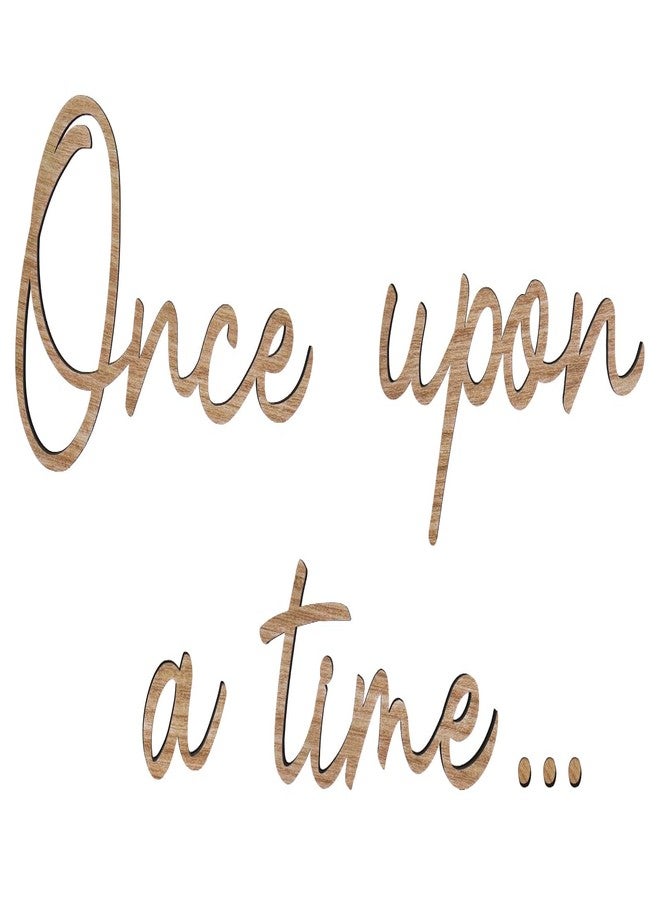 JarThenaAMCS Once Upon a Time Wooden Sign Reading Corner Sign Nursery Wall Decor for Kids Bedroom Bookshelf Home Decor Birthday DIY Decoration Baby Gift - Image 1