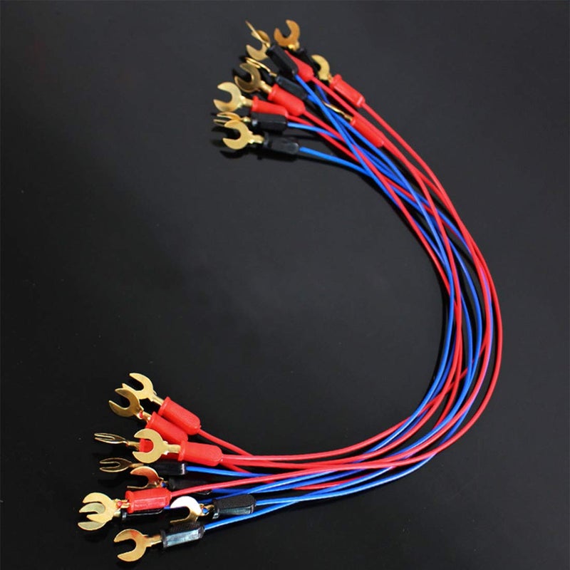 XFFCSEC 20pcs Circuit Wire connectors:Science Wire Used for Battery Holder/Knife Switch/Bulb Holder Electricity Connection,Great for Demos Teaching Basic Principles of Electricity - Image 2