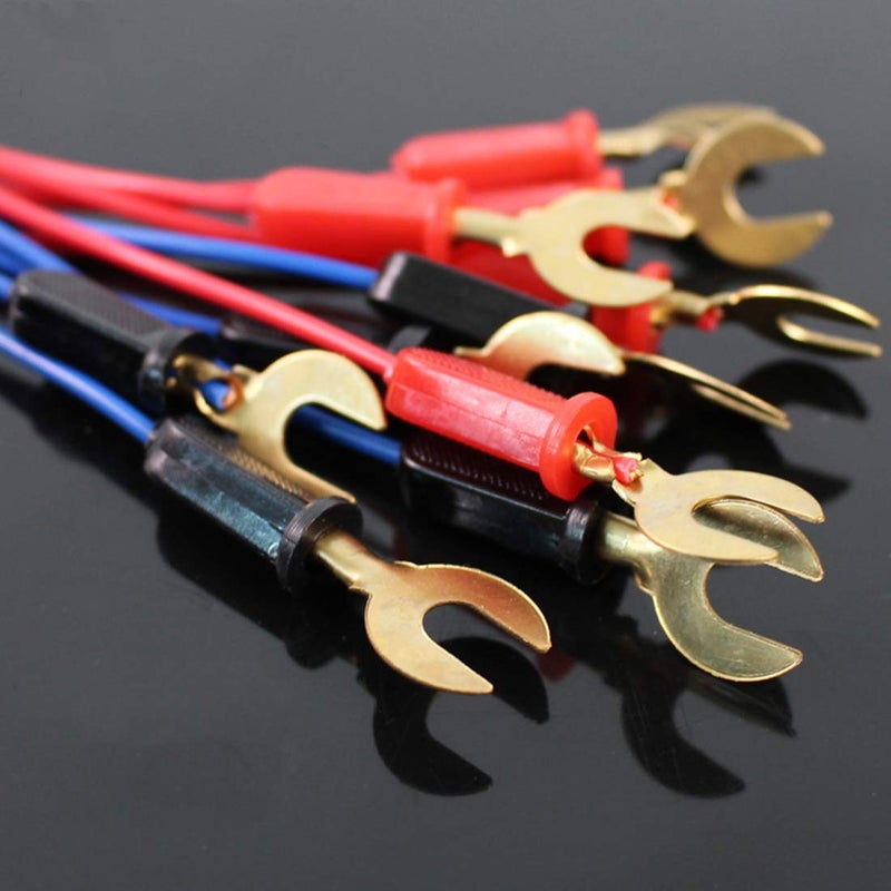 XFFCSEC 20pcs Circuit Wire connectors:Science Wire Used for Battery Holder/Knife Switch/Bulb Holder Electricity Connection,Great for Demos Teaching Basic Principles of Electricity - Image 3