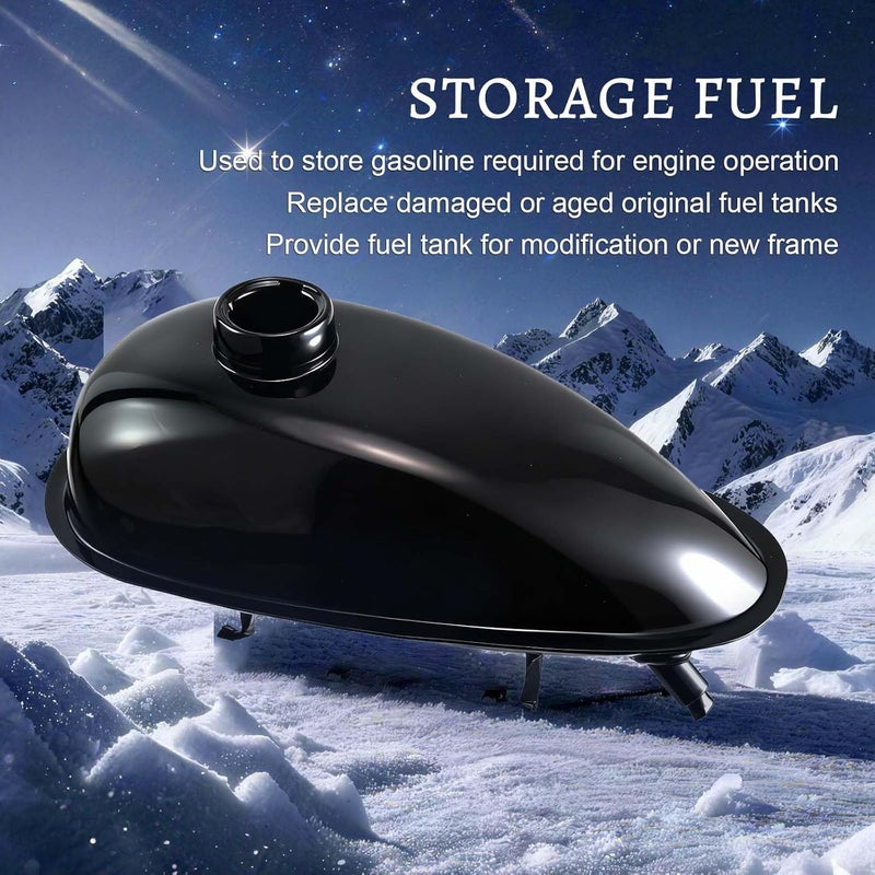 sthus 4L Replacement Gas Fuel Petrol Tank for 49cc 60cc 80cc Motorized Bicycle - Image 3