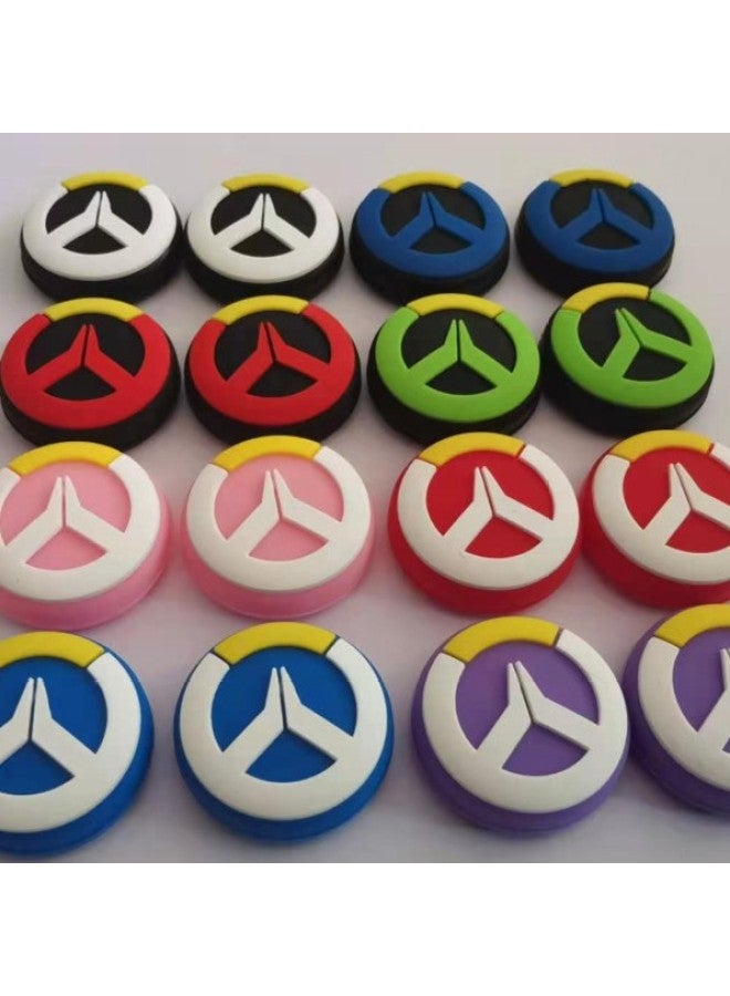 PS5 PS4/ps3/xbox360/xbox One Silicone Cap Rocker Non-slip Cap Protective Cap (spot)-Product Color:Black + Blue  - Image 4