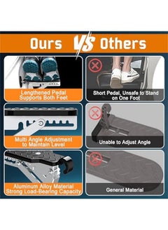 ANKOVO Car Door Step, 7 Gear Adjustable Car Step Hook and Foldable Foot Pedal Supports Both Feet, Max Load 500 lbs, Convenient Car Roof Access for Most Cars, SUVs, and Trucks  - Image 5