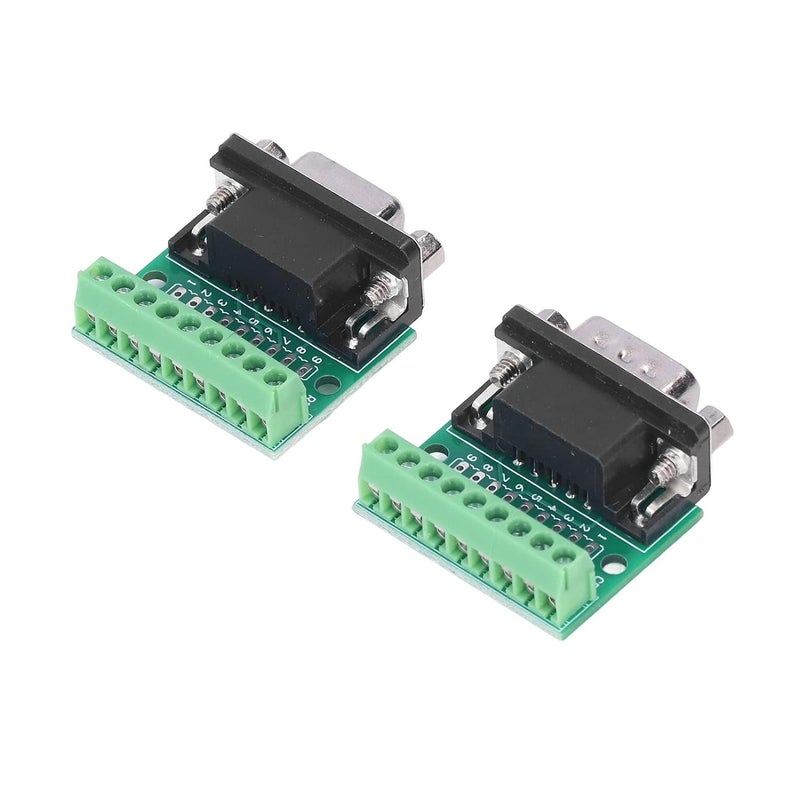 klarako Male Female Connector Adapter, DB9 Male Female Screw Terminal, PCB, DB9 Male Female Connector - Image 1