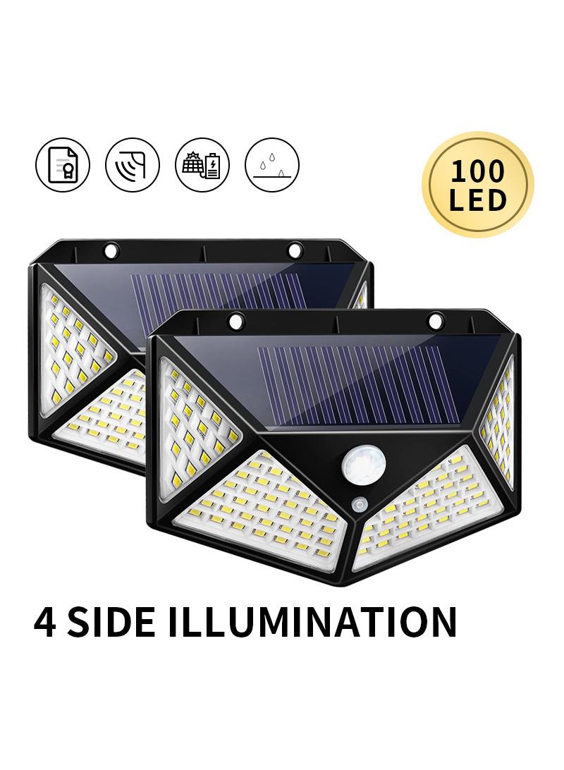 Y&D 4 Piece Set Solar Outdoor Garden Courtyard Wall Lighting Human Body Induction Waterproof Energy Saving LED Street Light - Image 2