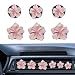 NIIIYTYB 3 Set Cute Car Vent Clips Flower Air Vent Clips for Fresheners Hawaiian Hibiscus and Cherry Blossom Car Accessories Aesthetic Interior Decor for Women Peach Blossom Pink - Image 2