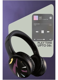Faster S5 Special Edition Over-Ear Wireless Headphones - Deep Bass Sound, HiFi Stereo Bluetooth Headphones - Active Noise Cancellation, Foldable Design, 8 Hours Playtime, Lightweight Foam Ear Cups - Ideal for Travel, Work, Gaming, and TV  - Image 5