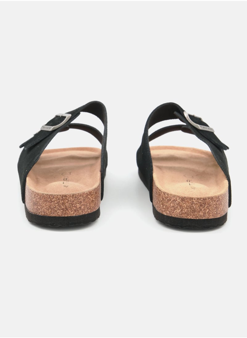 YOMA - Women's Double Buckle Strap Cork Slides Classic Double-Strap Sandals - Unisex - Image 1
