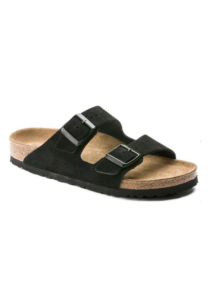 YOMA - Women's Double Buckle Strap Cork Slides Classic Double-Strap Sandals - Unisex - Image 1