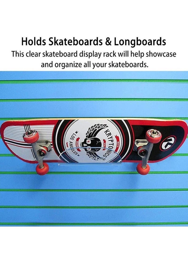 Generic Skateboard Wall Mount Display, Rack Skateboard Hanger Wall Mount, Deck Clear Display, Skateboard Storage Standater Skis and Electric Skateboard  - Image 4