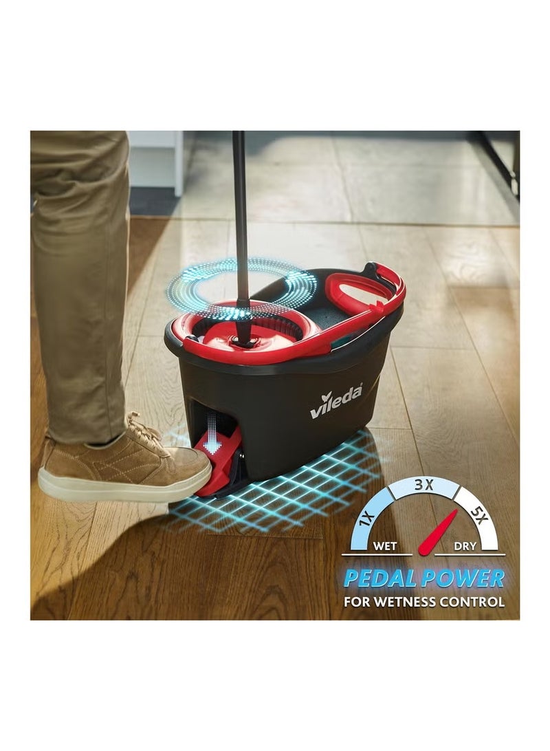 Vileda Easy Wring & Clean, Spin Mop & Bucket Set with Foot Pedal Activated Spinning Wringer - Image 3