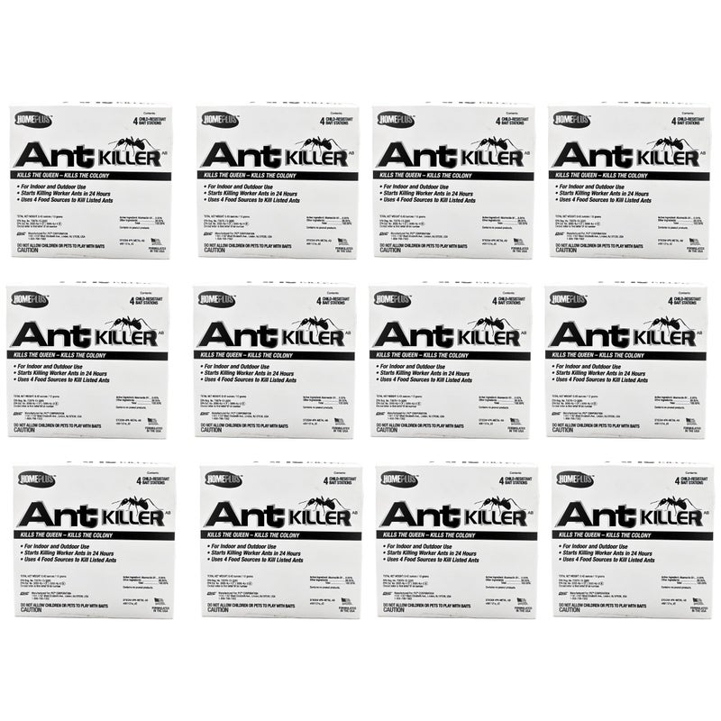 Home Plus Homeplusâ„¢ Ant Killer AB, Metal Bait Station, Ants Killer for House, Ant Traps Indoor & Outdoor, Case Pack, 48 Bait Stations - Image 1