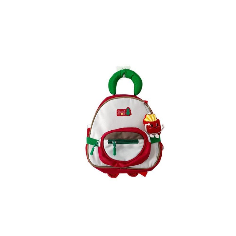 Red Preschool Kids Backpack for Boys and Girls with Cartoon Design Comfortable Carry and Daily School Travel Storage - NUR - Image 2