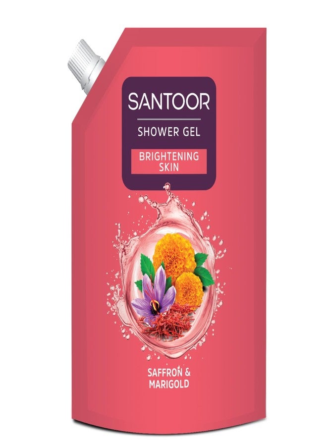 SANTOOR SHOWER GEL SAFFRON & MARIGOLD 400ml - Image 1