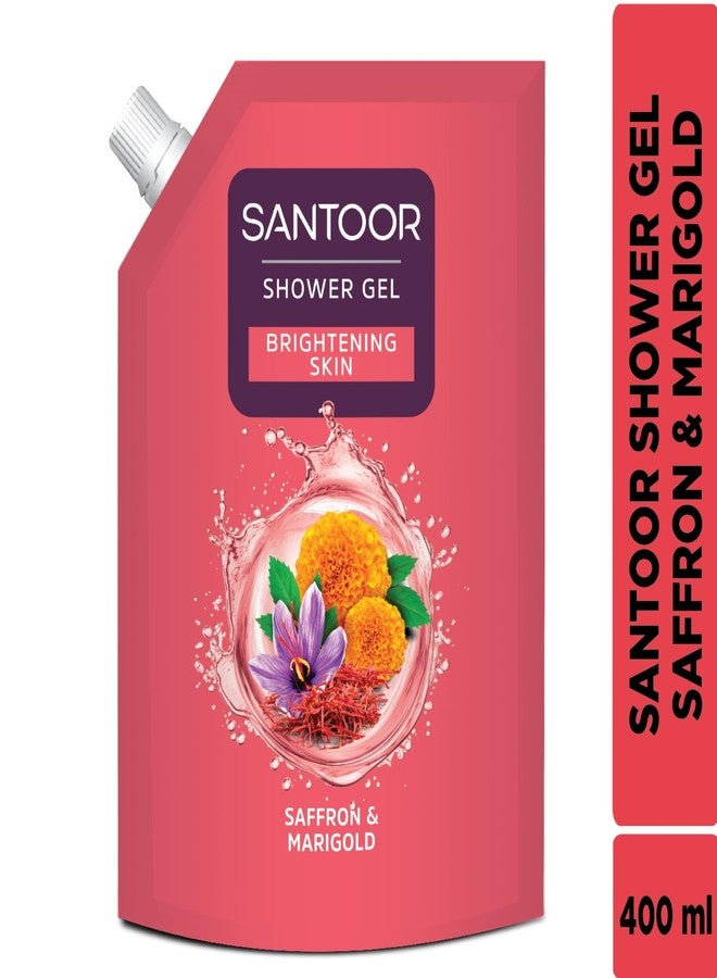 SANTOOR SHOWER GEL SAFFRON & MARIGOLD 400ml - Image 2