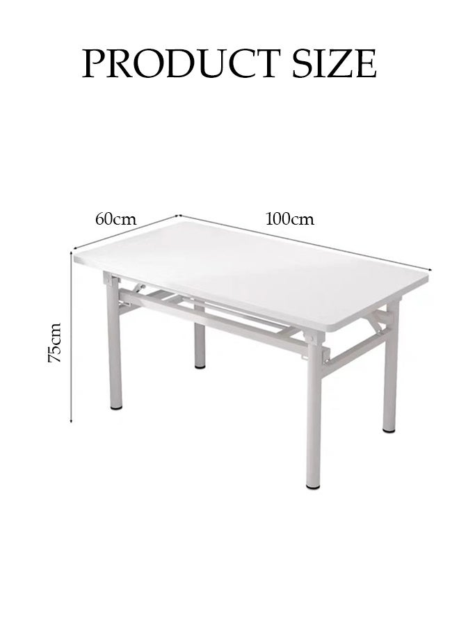 Spides Folding Table Multipurpose Lightweight Computer Desk Space Saving Outdoor Camping Table Home Office Foldable Table, Portable Writing Study Workstation for Picnic, Camping， Home Office, Study, Work - Image 4