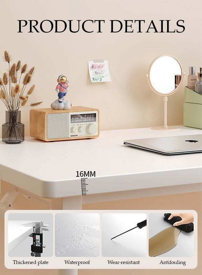 Spides Folding Table Multipurpose Lightweight Computer Desk Space Saving Outdoor Camping Table Home Office Foldable Table, Portable Writing Study Workstation for Picnic, Camping， Home Office, Study, Work - Image 3