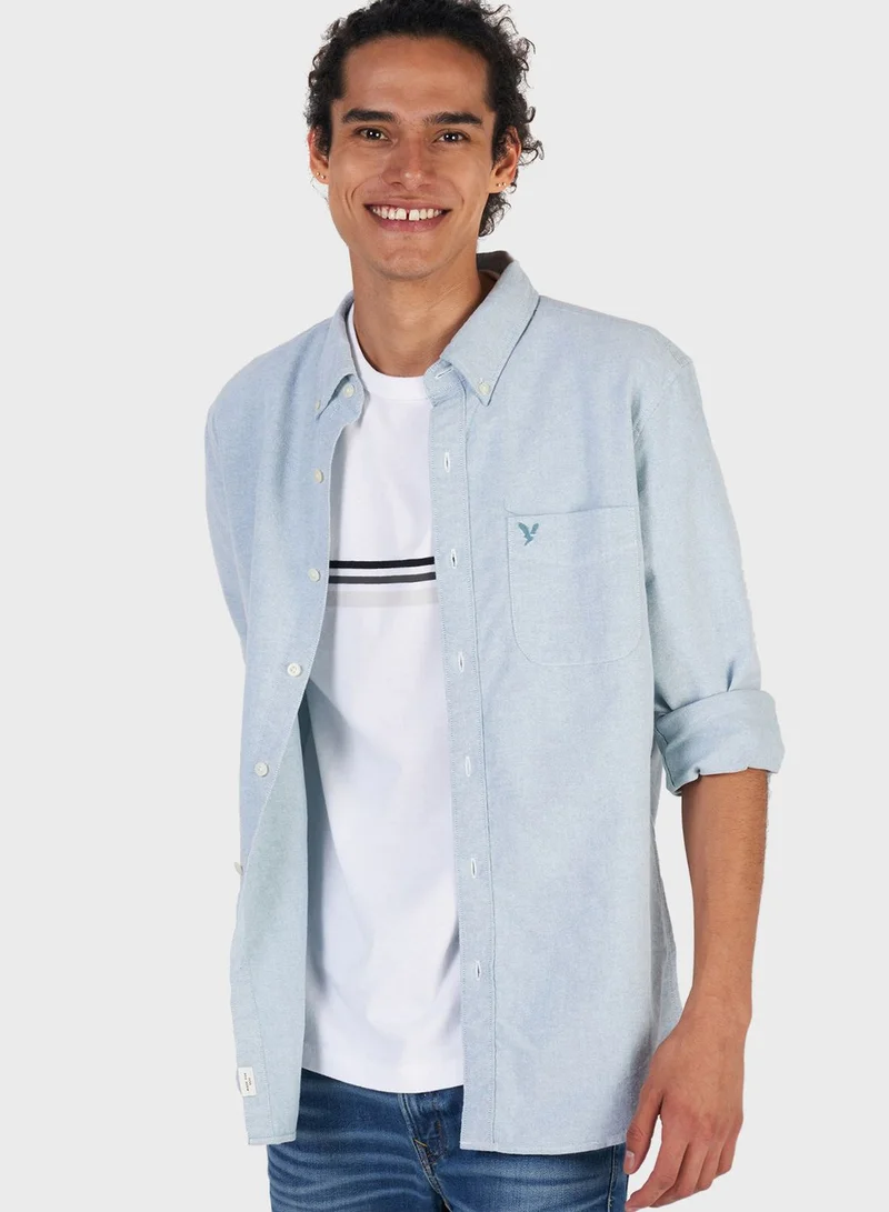 American Eagle Button Down Regular Fit Shirt