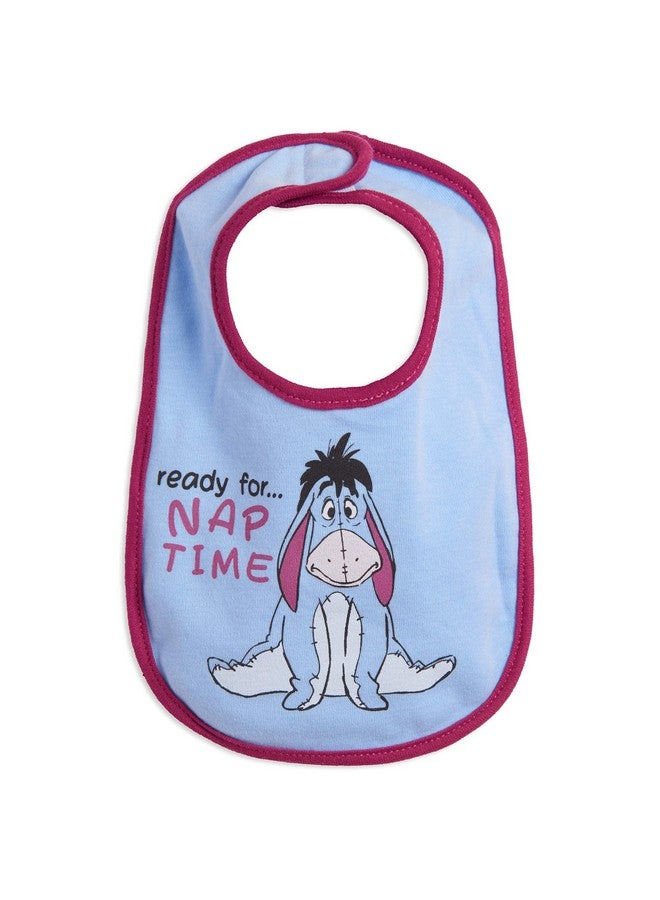 Disney Winnie the Pooh Tigger Eeyore Piglet Baby Boys 5 Pack Side Snap Bibs - Image 2