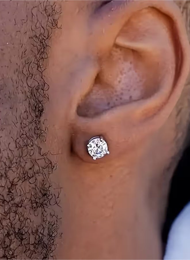 aeen Set of 2 Magnetic Clip-On Earrings for Men | Hip-Hop Punk, Stainless Steel - Image 3